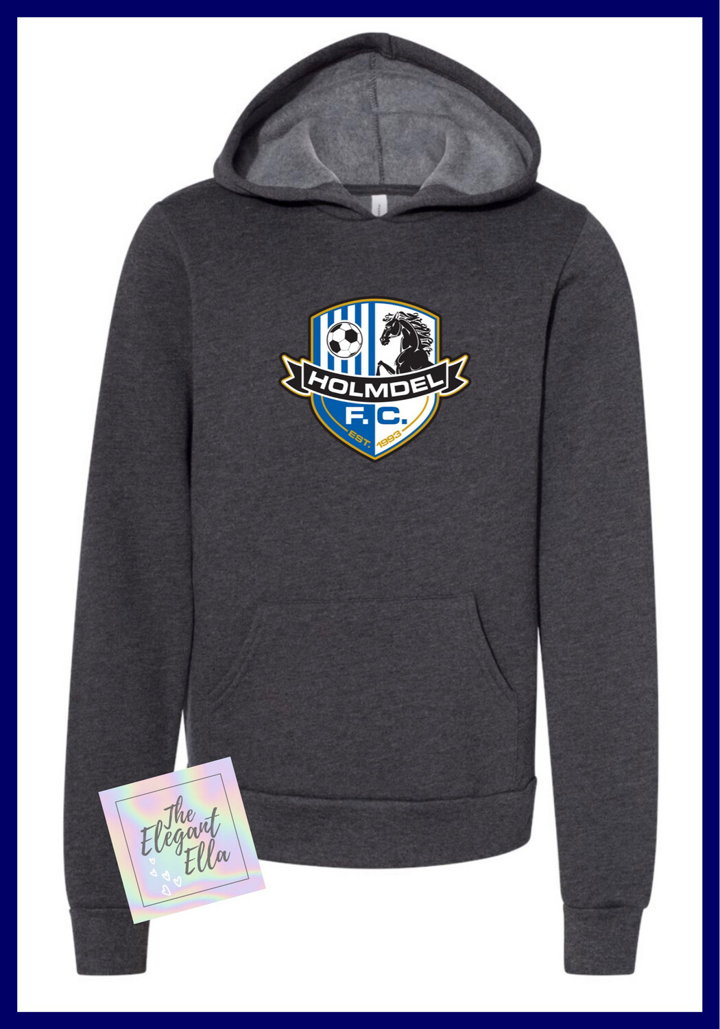 Holmdel HFC Dark Heather Grey Youth &amp; Adult Premium Hoodie