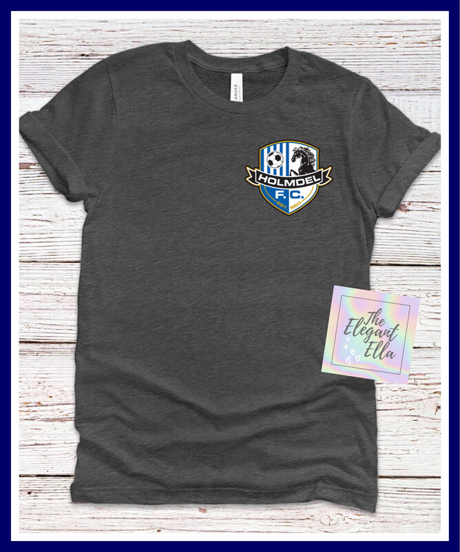 Holmdel HFC Dark Heather Gray T Shirt Youth &amp; Adult