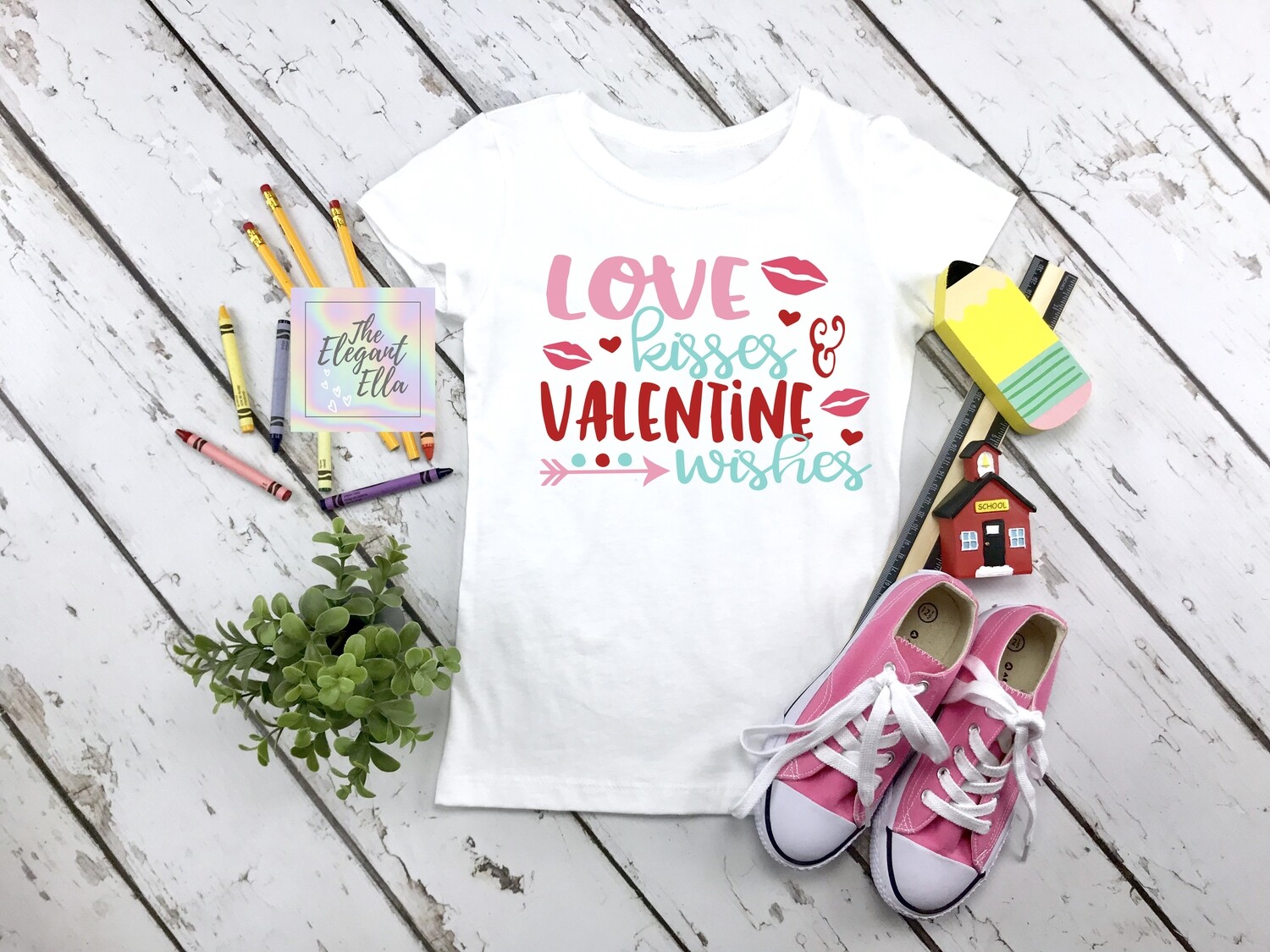 Love Kisses Valentine Wishes t-shirt
