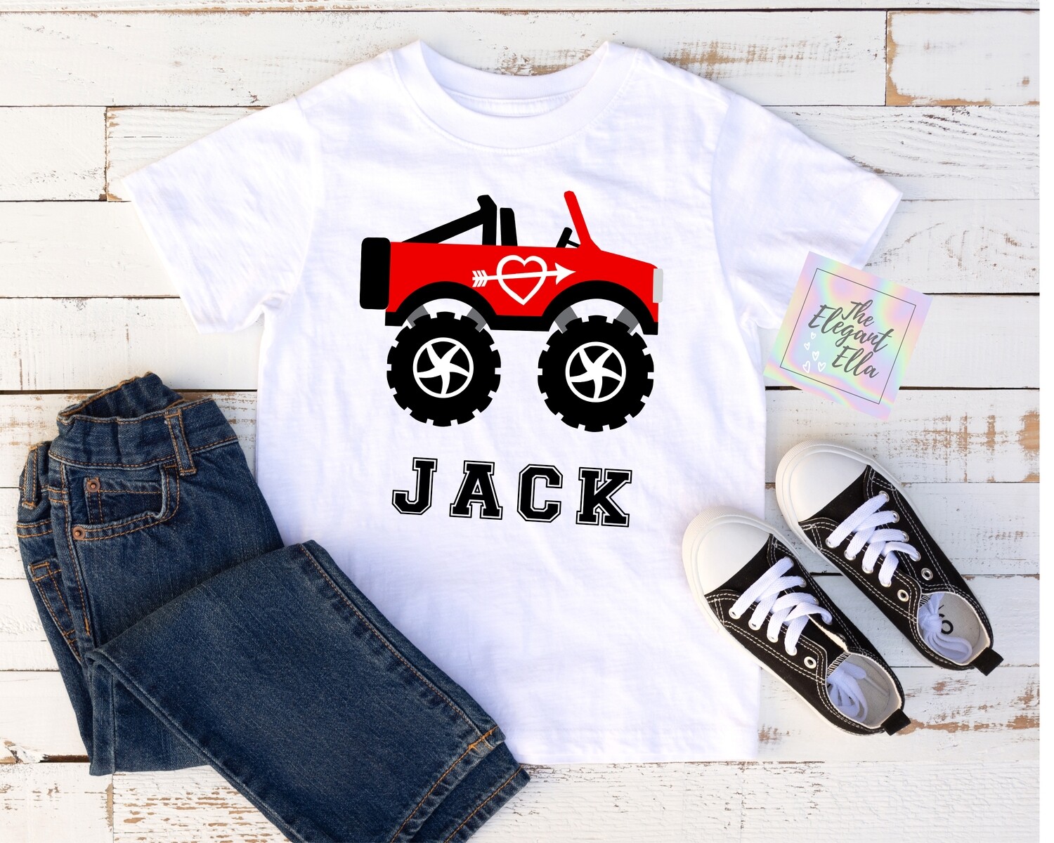 Personalized Valentine Jeep t-shirt