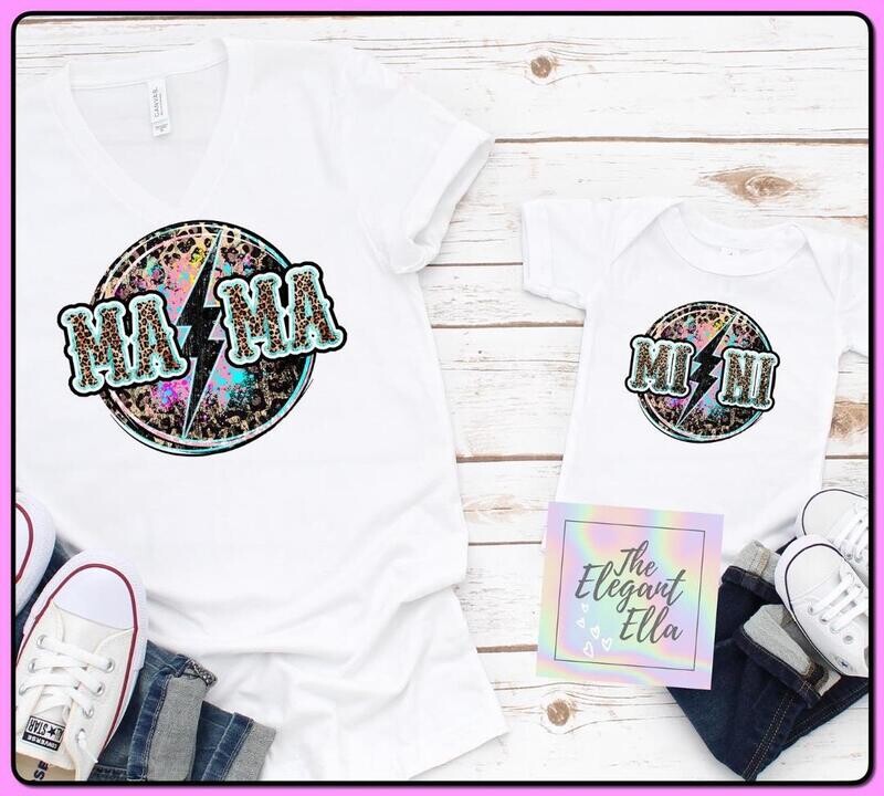 Mama And Mini Rock Valentine  t-shirt