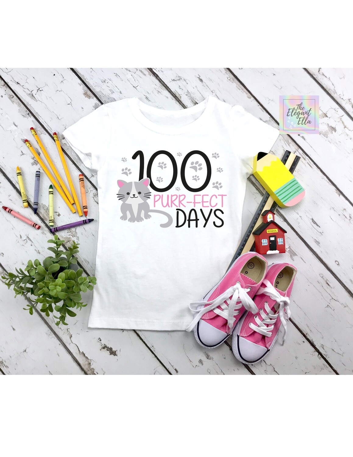 100 days of school- cat