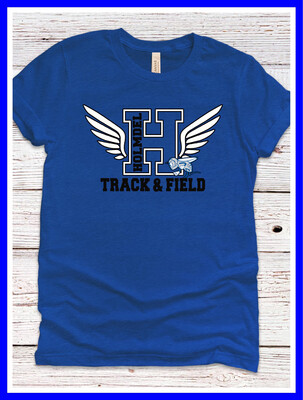 Royal Blue Holmdel Track & Field T shirt