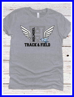 Heather Gray Holmdel Track & Field T shirt