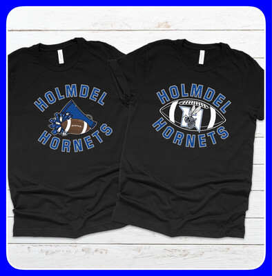 BLACK -ADULT & Youth Unisex Holmdel Football Or cheer T Shirt