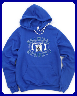 Royal Blue & ADULT Holmdel FOOTBALL hoodie