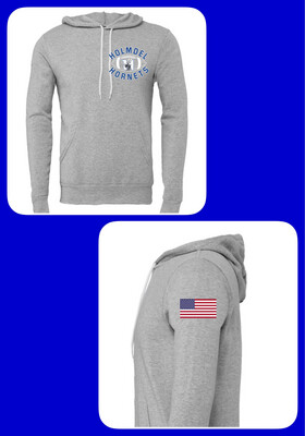 Light Heather gray YOUTH & ADULT Holmdel FOOTBALL hoodie