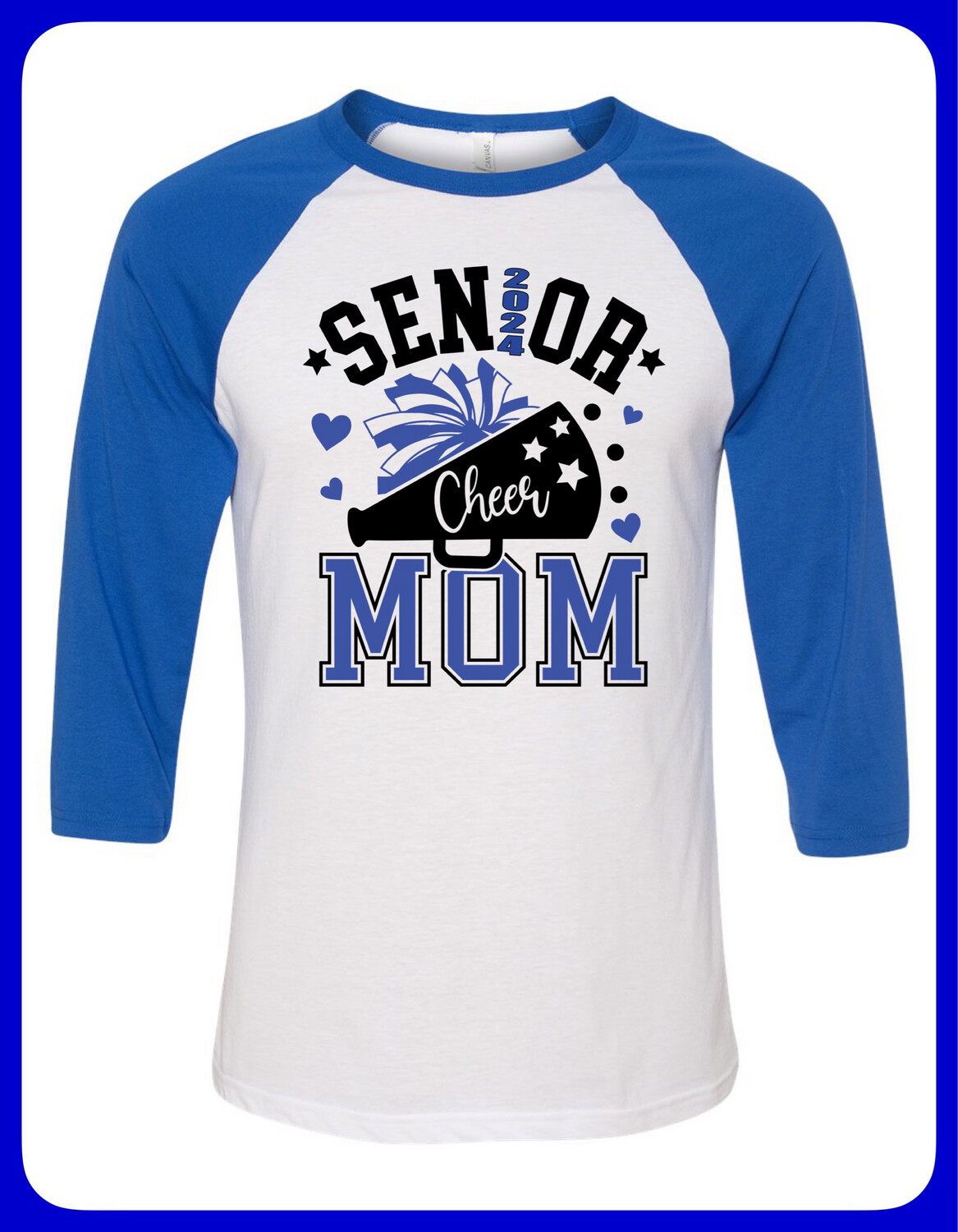 Cheer Senior Mom Raglan