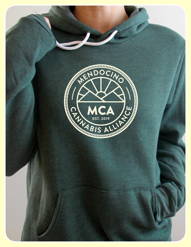 MCA - Bella Canvas heathered Forest Green Hooded Sweatshirt