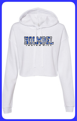 Holmdel - Indian Hill White CROPPED ADULT pullover
