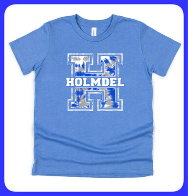 HOLMDEL H Heathered Blue T- Shirt