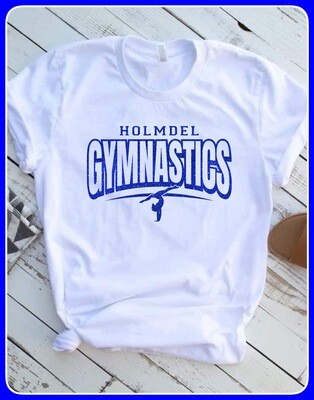 Holmdel HS WHITE Gymnastics T SHIRT