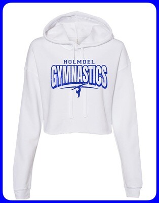 Holmdel HS WHITE Gymnastics CROPPED Sweatshirt