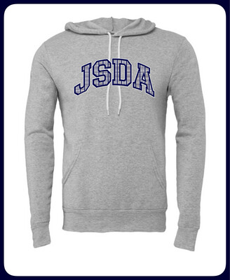 JSDA Heather Gray Or Navy Hoodie Sweatshirt Adult- Youth-Toddler