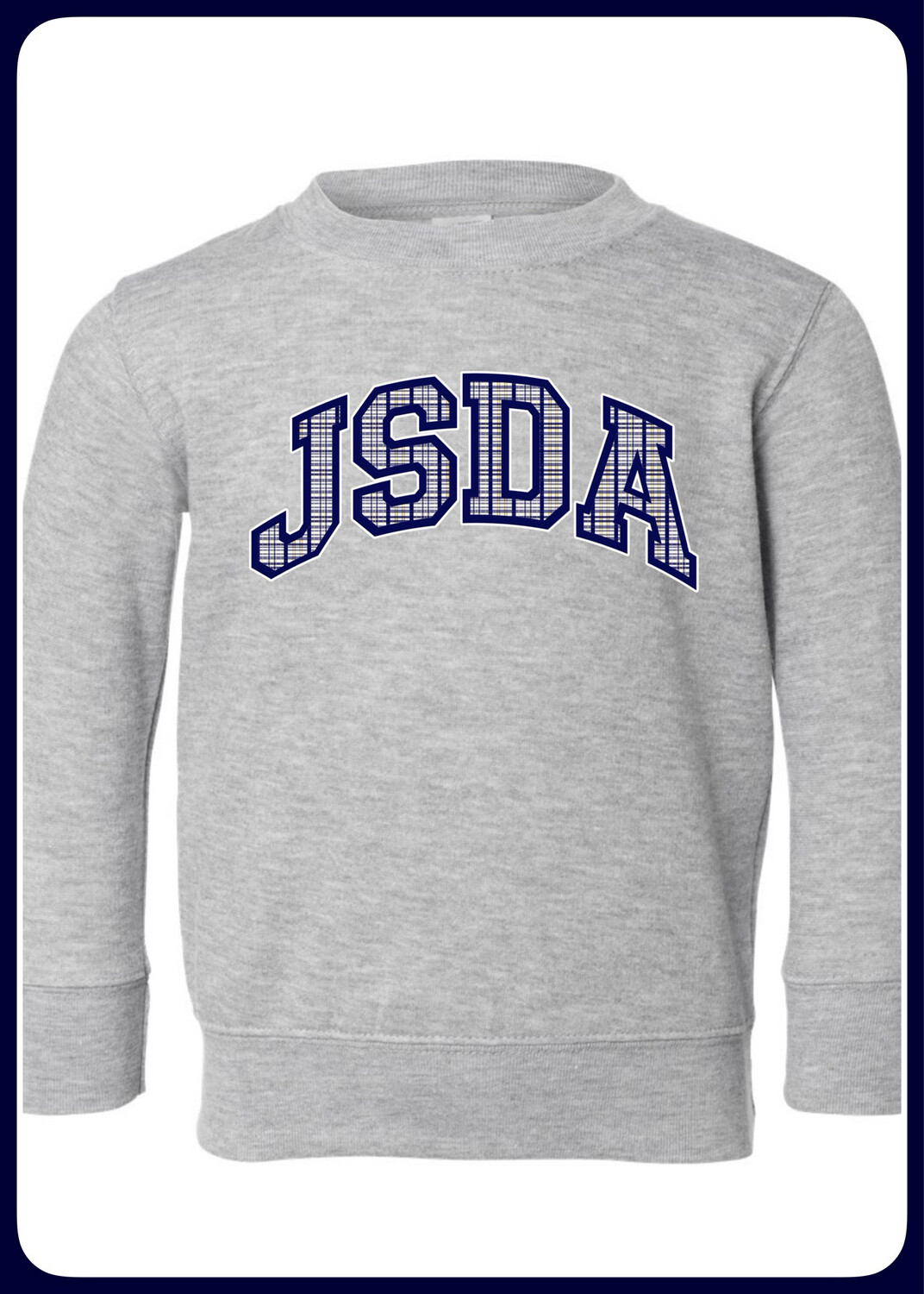JSDA ash gray Crew Neck Sweatshirt Adult- Youth-Toddler