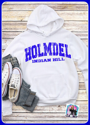 Holmdel Distressed Hoodie Sweatshirt