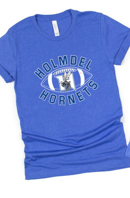 Royal Blue ADULT & Youth Unisex Holmdel Football Or Cheer T Shirt
