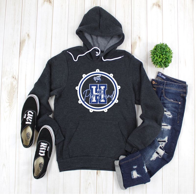 Pep Band Dark HEATHER Grey Hoodie