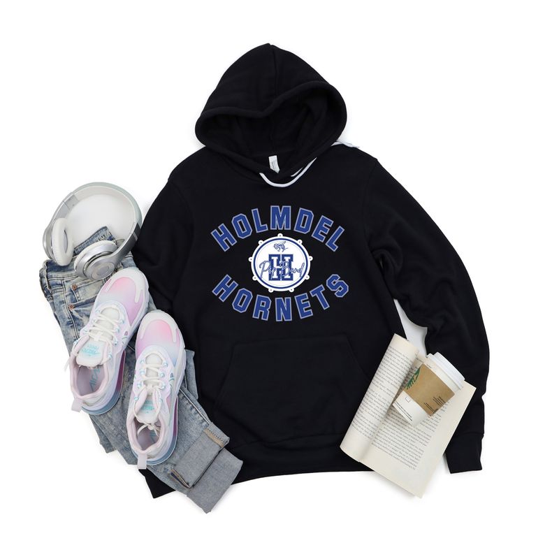 HOLMDEL HORNETS Pep Band Black Hoodie
