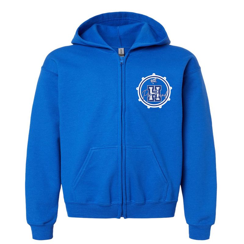 Pep Band Royal Blue Full zip Hoodie