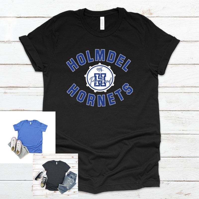 HOLMDEL HORNETS BLACK PEP BAND T SHIRT