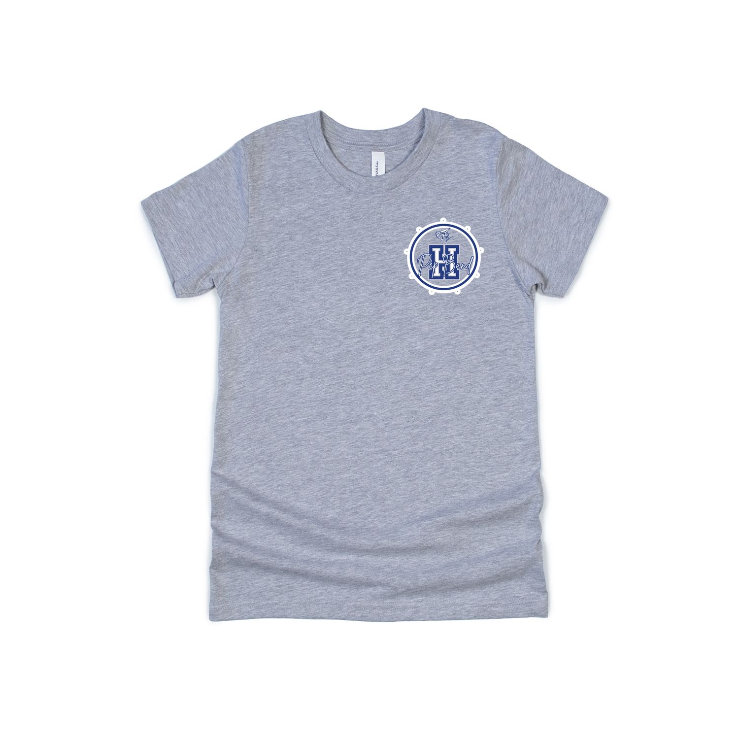 Small logo Heathered Grey  PEP BAND T SHIRT