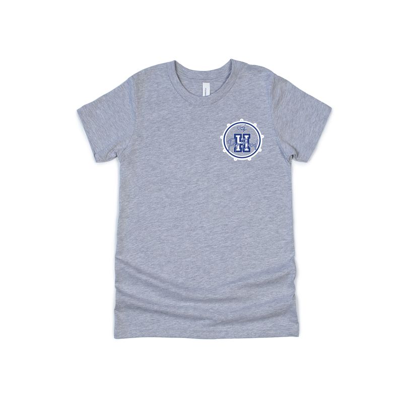 Small logo Heathered Grey  PEP BAND T SHIRT