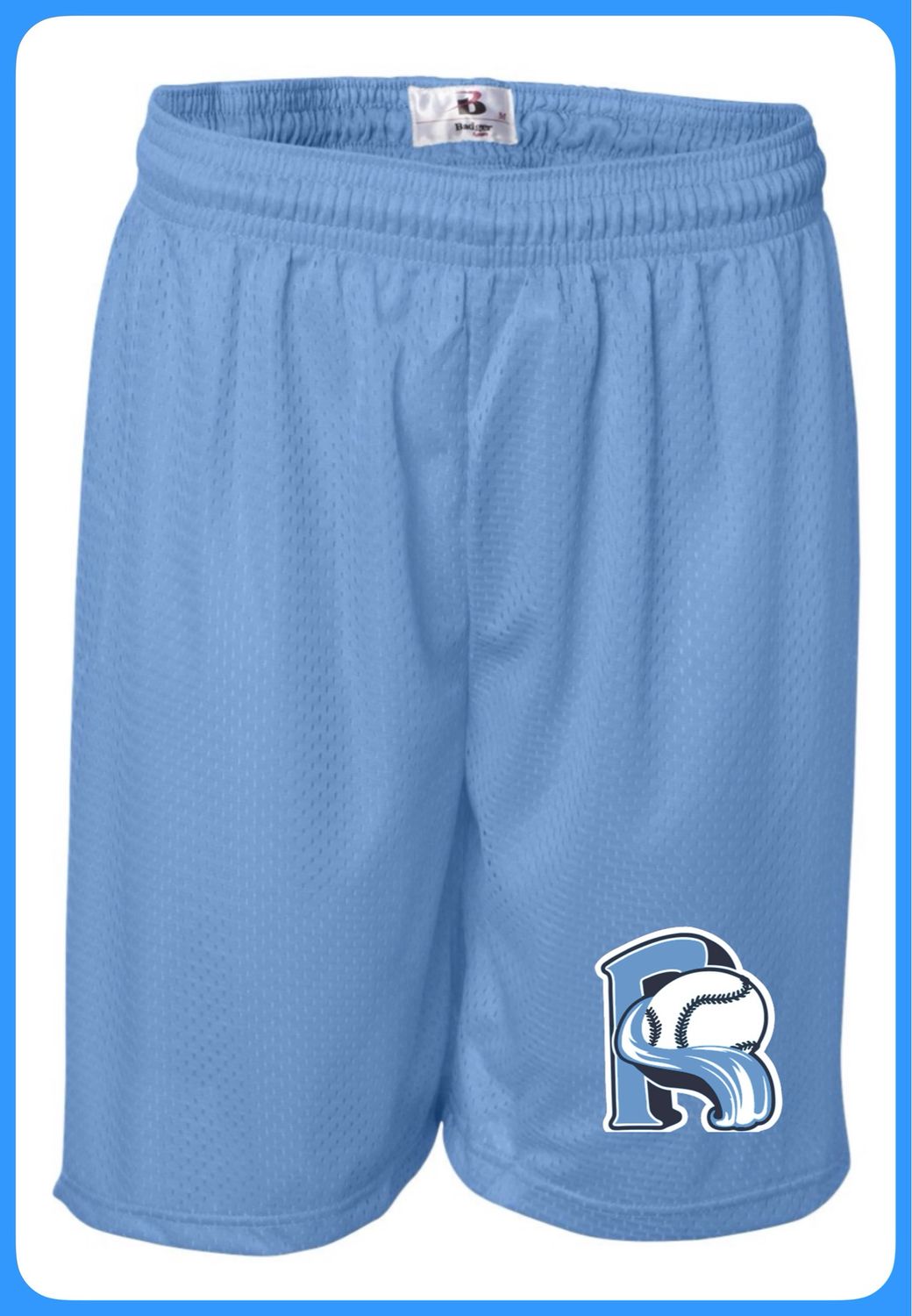 Badger 7 Inch Columbia Blue Riptide Shorts