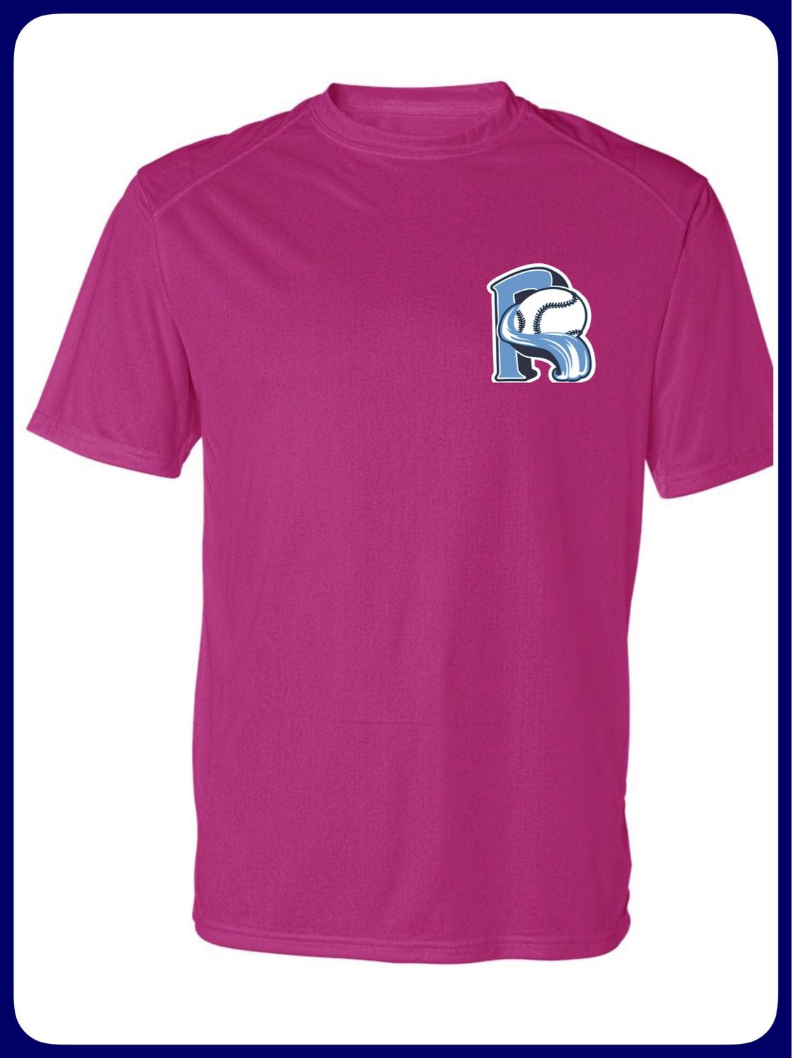 RIPTIDE dri-fit HOT PINK Riptide Logo t-shirt
