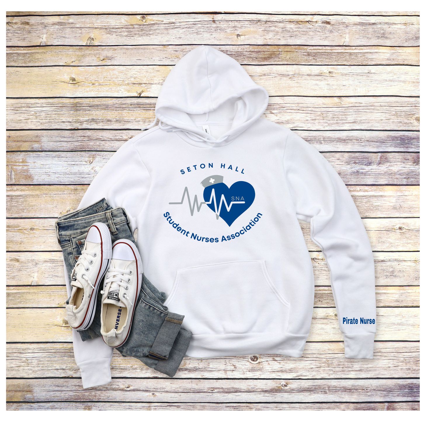 SH white hoodie