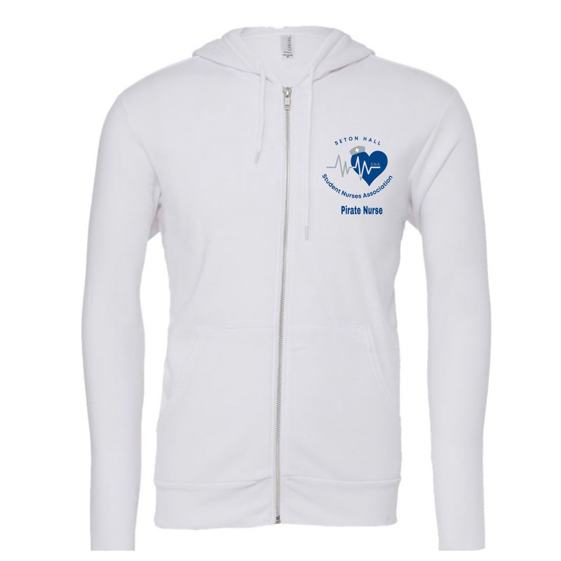 SH white ZIP UP Sweatshirt