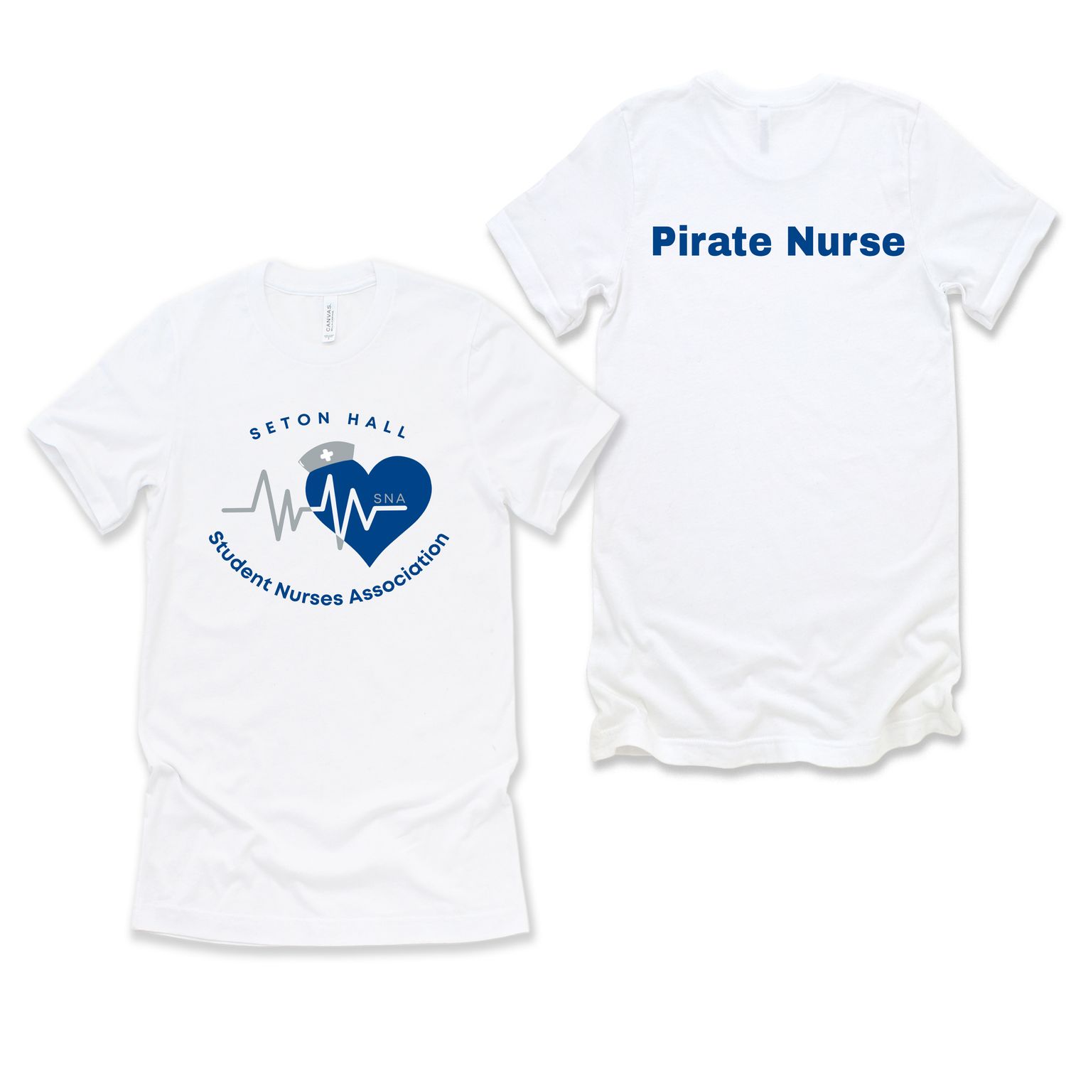 SH white or heather gray t-shirt