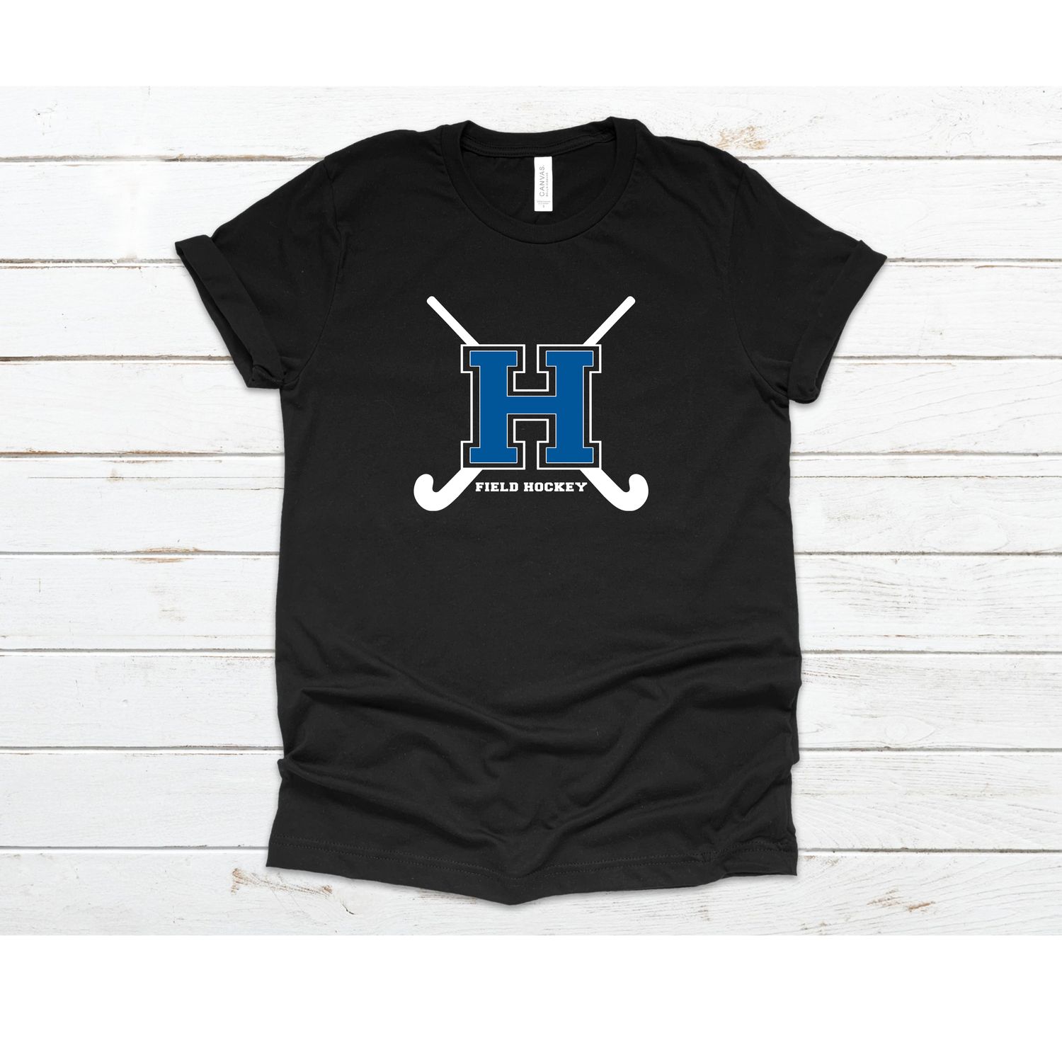 Black H Field Hockey T shirt