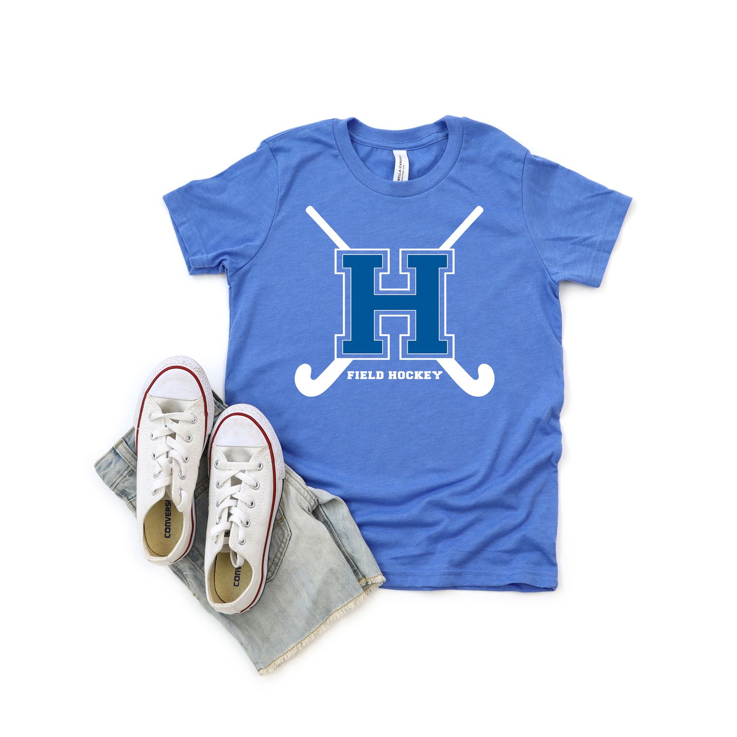 Blue H Field Hockey T shirt