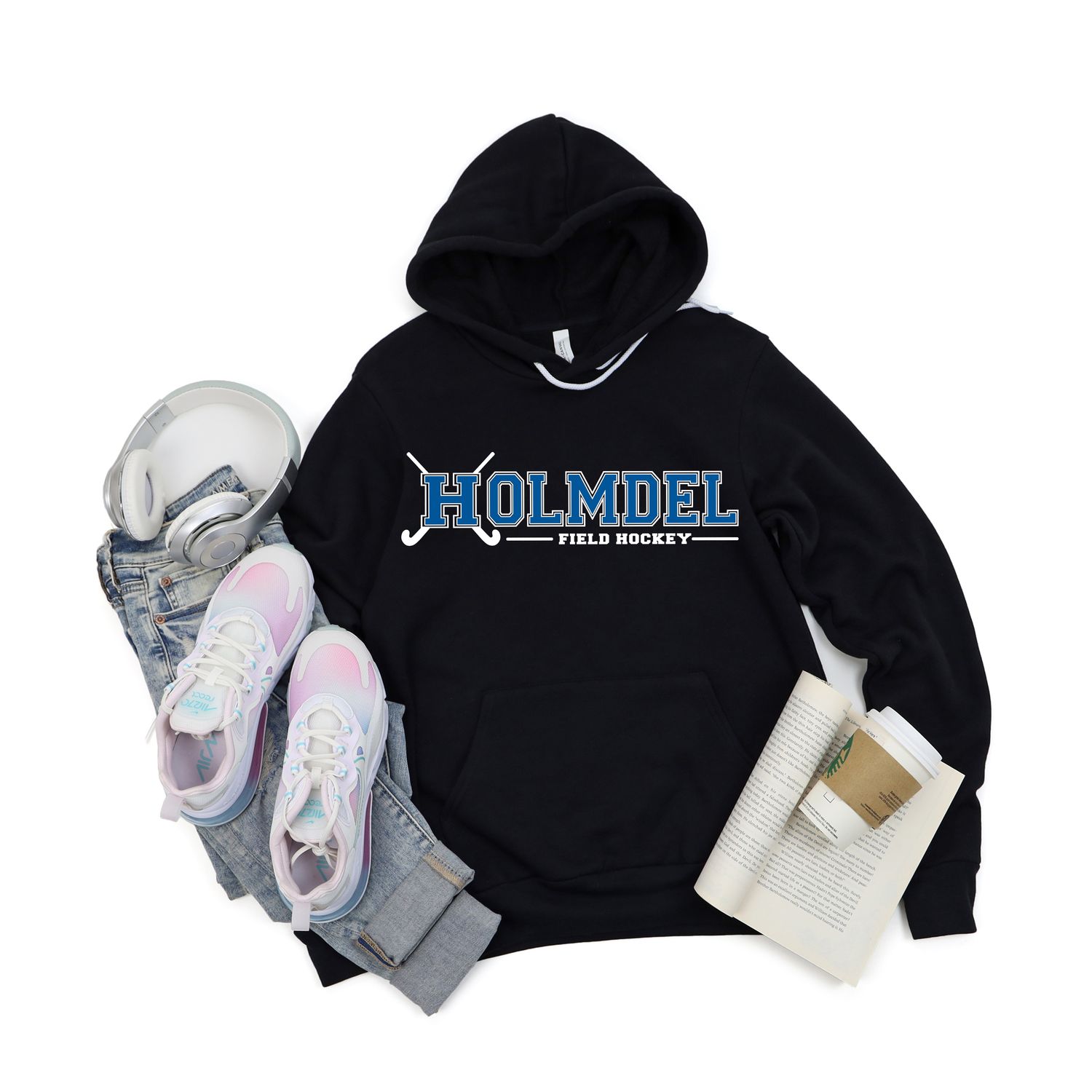 Black Holmdel Field Hockey Hoodie