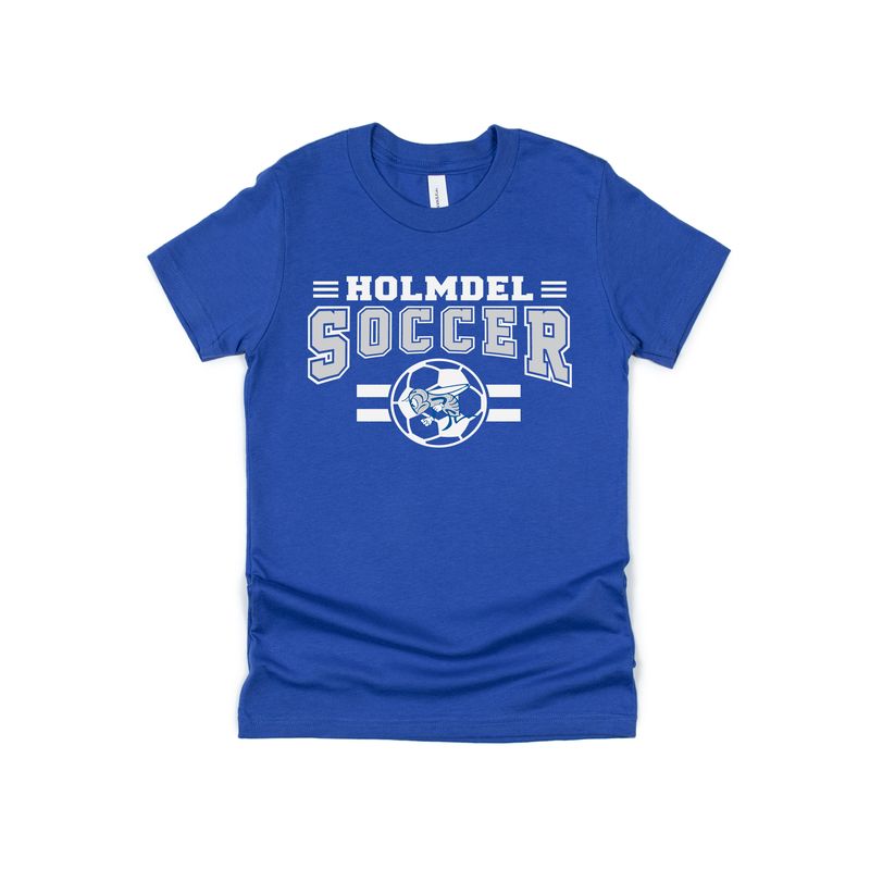 Holmdel Soccer T shirt-Royal Blue- Bella &amp; Canvas