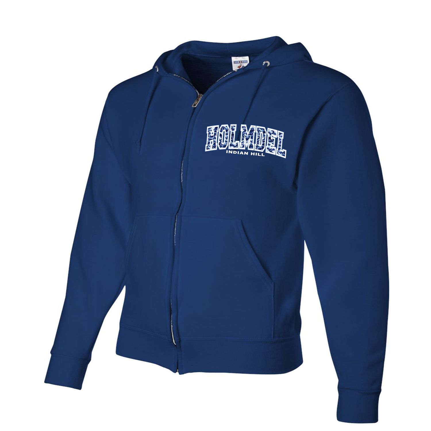 Blue Zip Up Holmdel Indian Hill-CAMO - Adult And Youth Sizes