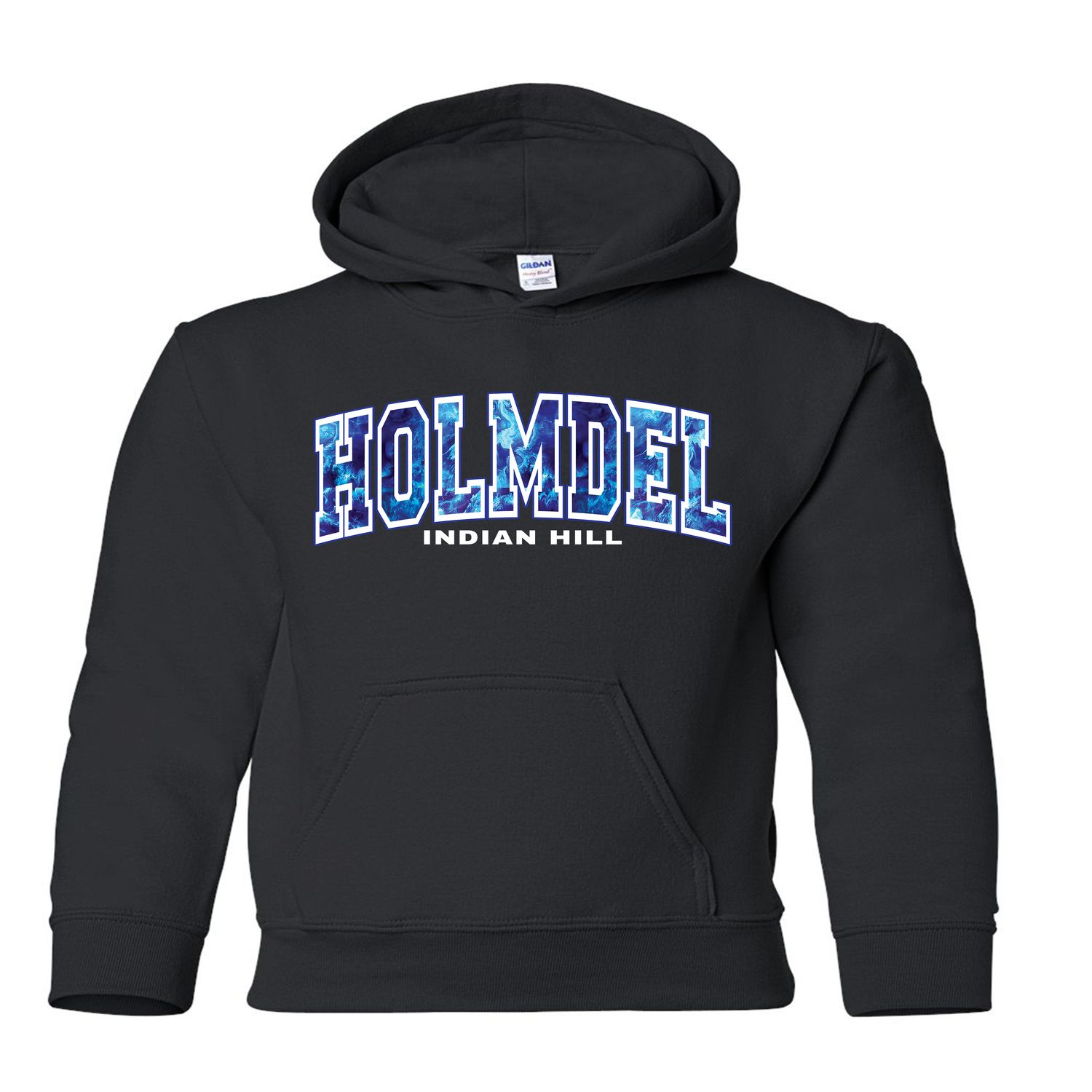 BLACK -Indian Hill MARBLE pullover YOUTH &amp; ADULT-