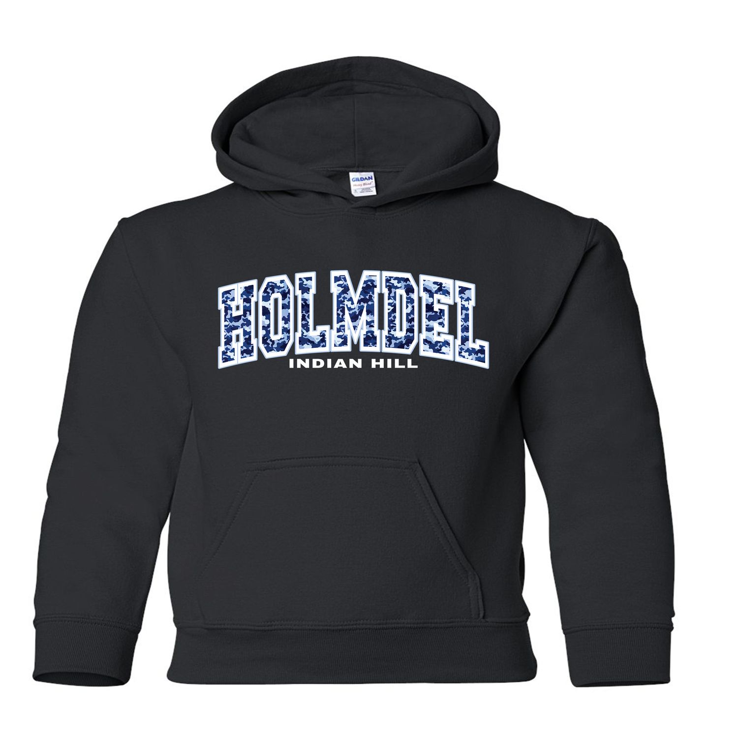 Black -Indian Hill CAMO pullover YOUTH &amp; ADULT-