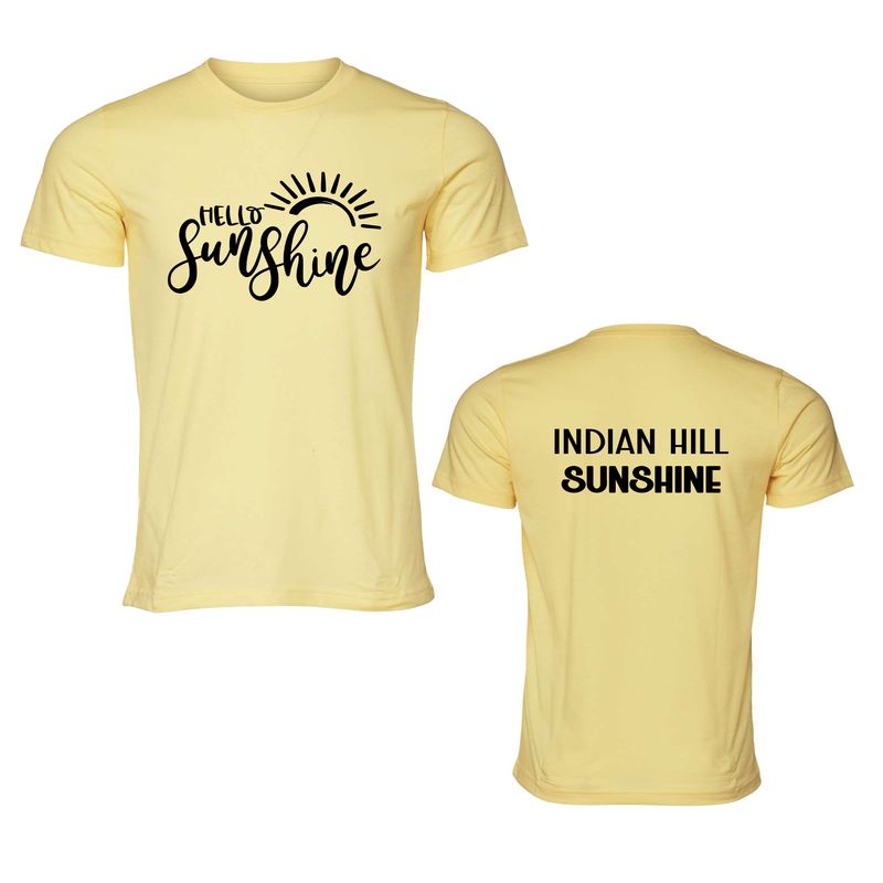 HELLO SUNSHINE Indian hill Sunshine Committee T-shirt