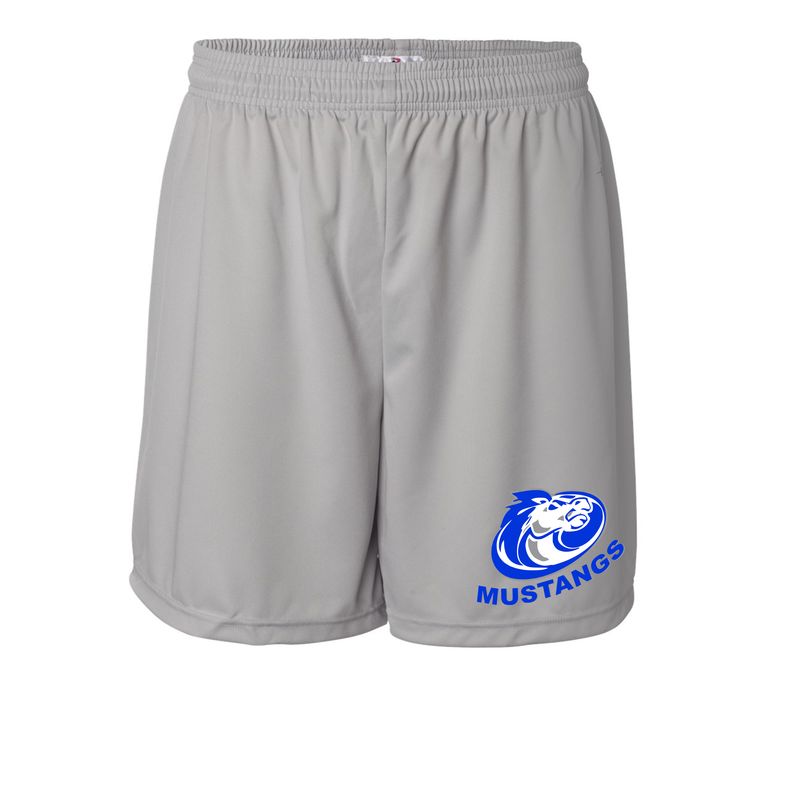 Mustang Logo Boys And Men Silver Shorts