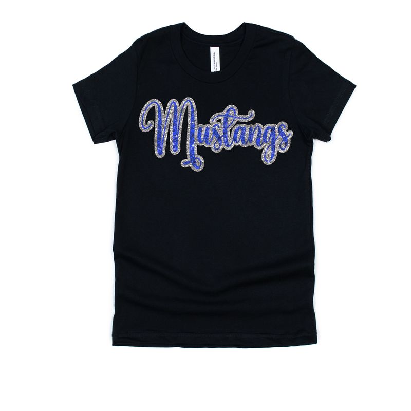 Mustangs Glitter effect  T-shirt