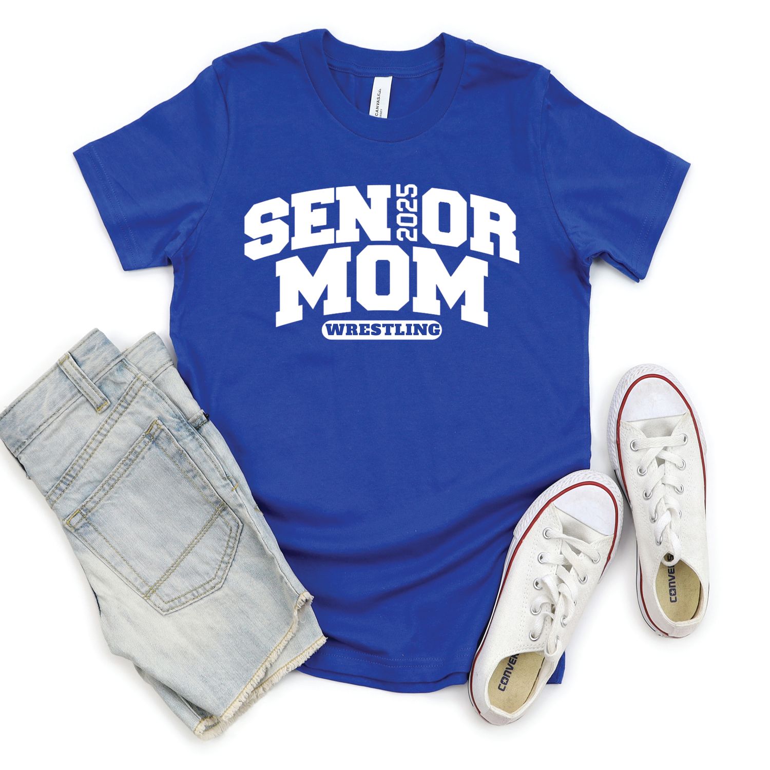 SENIOR WRESTLING MOM T SHIRT