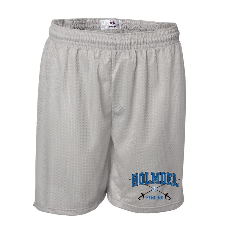 HOLMDEL FENCING Gray mesh shorts
