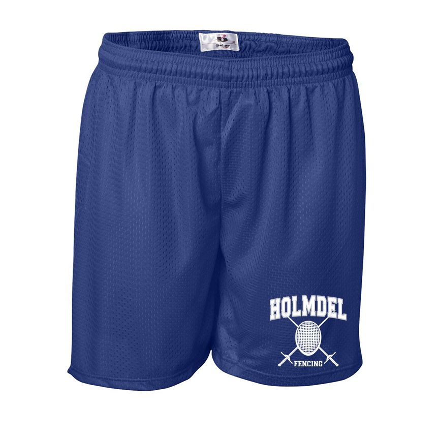 HOLMDEL FENCING Royal Blue mesh shorts