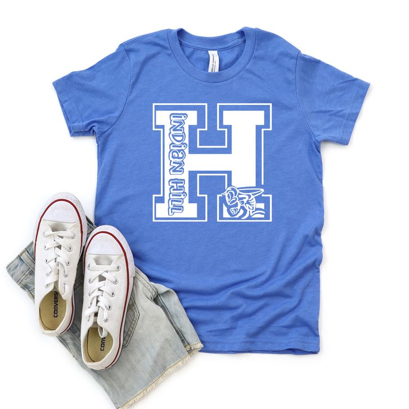 HOLMDEL H- Indian Hill Heathered Blue T- Shirt