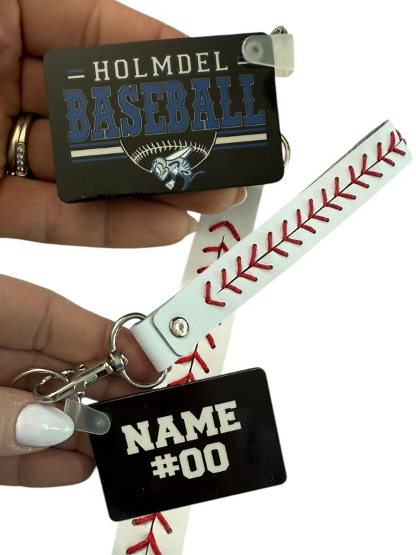PERSONALIZED Holmdel BASEBALL Key Chain