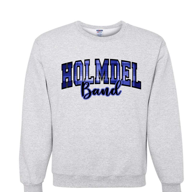 HOLMDEL Band Plaid crewneck