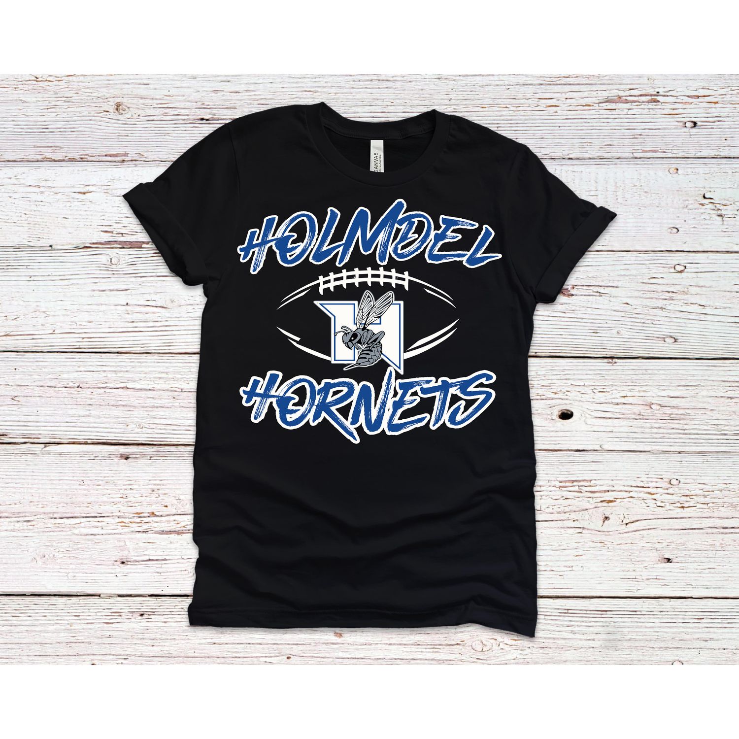Holmdel HFA  Football T Shirt- Black