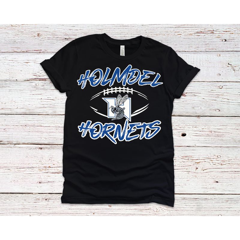 Holmdel HFA  Football T Shirt- Black